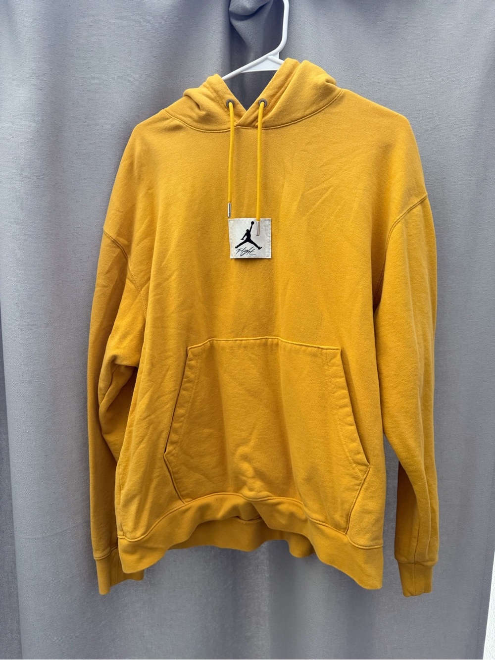 Mens Jordan Mustard Yellow Pullover Hoodie
